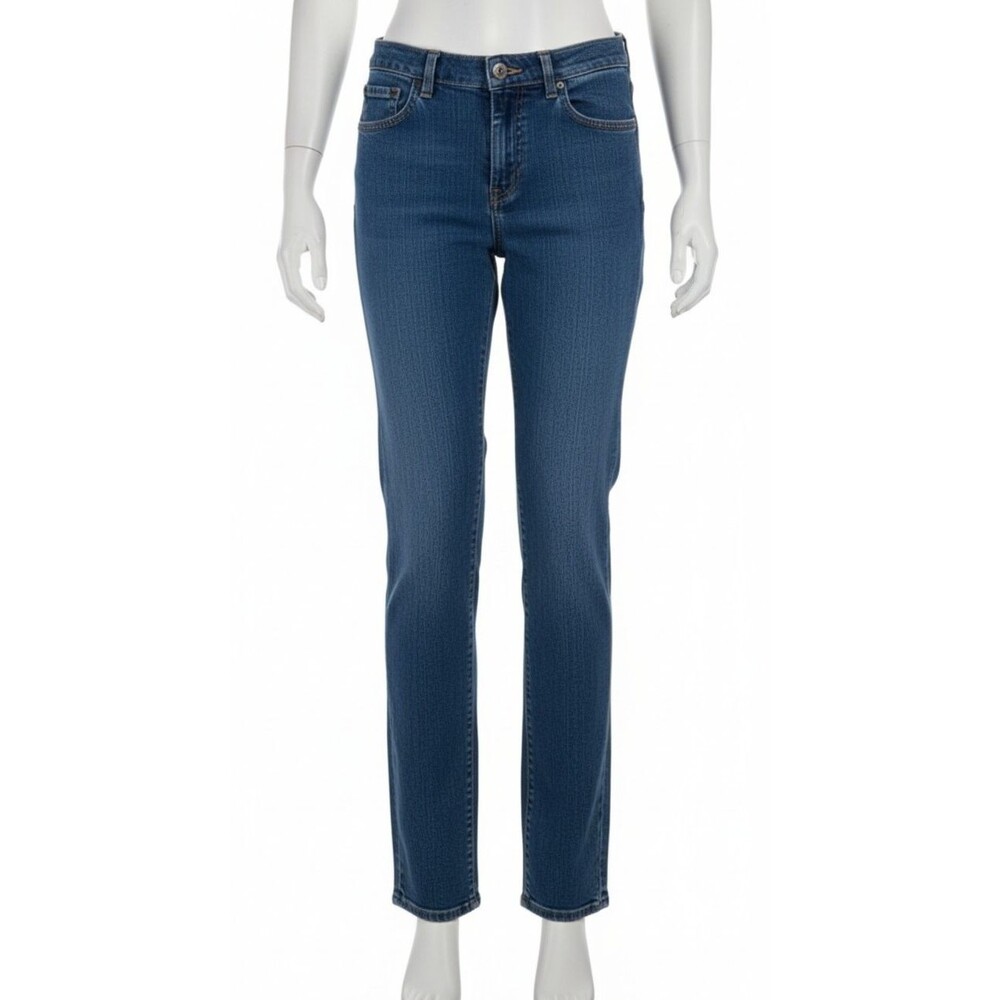 Levi's Nouveau Jeans Stretch Women's 8 MIS Medium Wash Straight Mid Rise 30x29